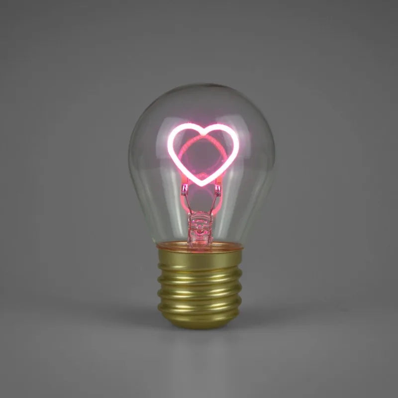 Edison A70 5V Decorative Lamp Led Vintage Tungsten Christmas Gift Cartoon Plastic Art Decorative Light Type-C Rechargeable Bulb