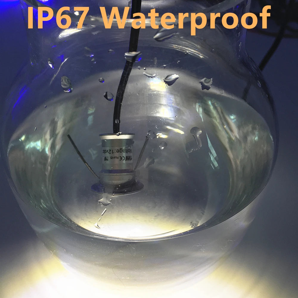 1W Recessed Underground LED Lights IP67 Waterproof Underground Lamp DC12V Outdoor Garden Stair Spot Light with Driver 110V 220V