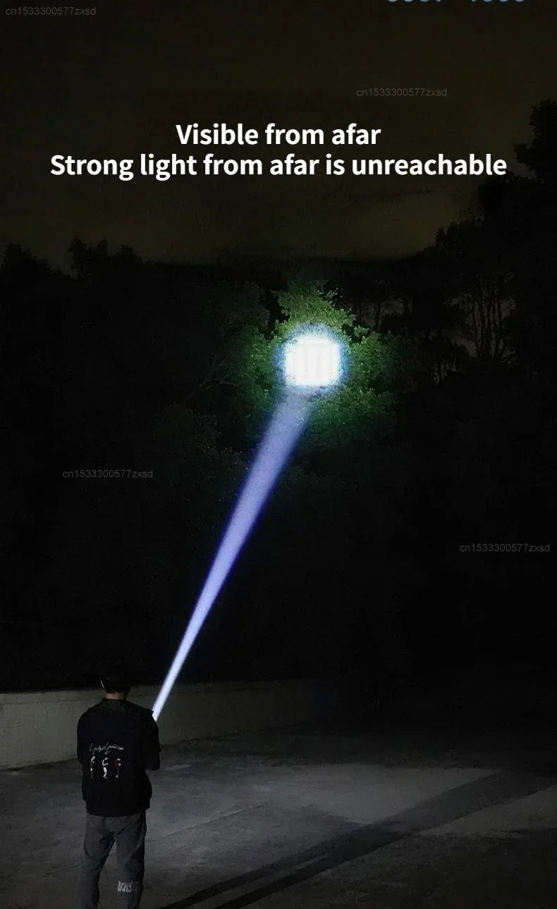 Xiaomi Outdoor Flashlight Portable Strong Light Variable Focus with Floodlight Side Lights Mini Flashlight Lamp High Brightness