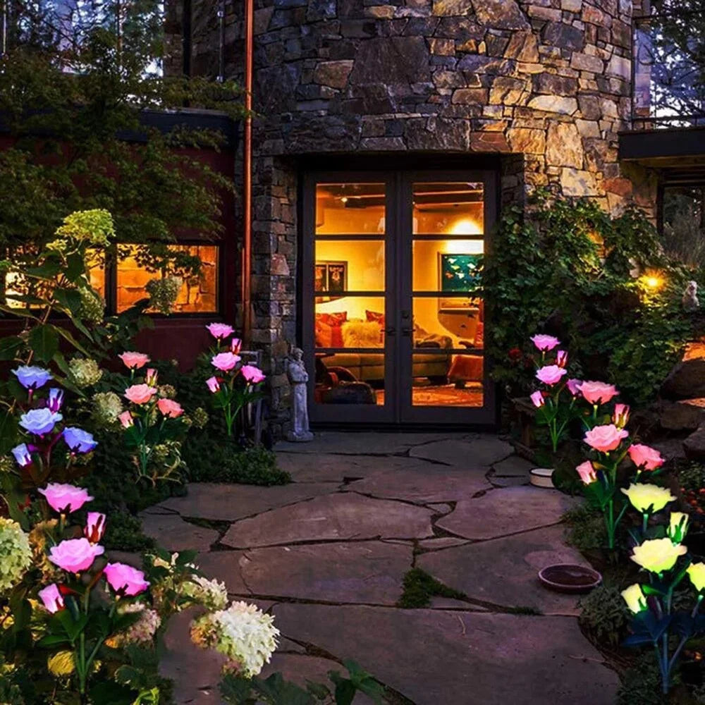 8/10LED Solar Light Outdoor Waterproof Garden Decoration Landscape Lights Firefly Garden Lamp Courtyard Garden Decor