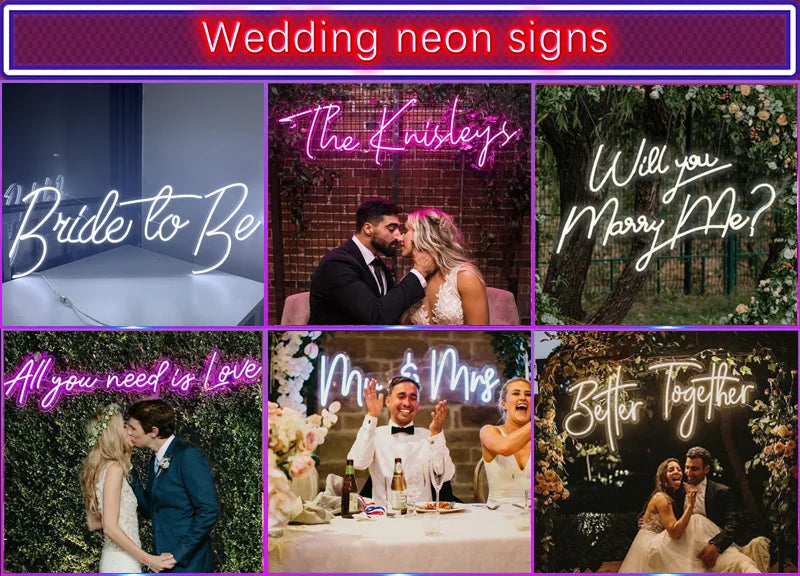 Custom Number 0 1 2 3 4 5 6 7 8 9 Neon Sign Light for Wedding Birthday Commemoration Day Lights Party Wall Decor Lights