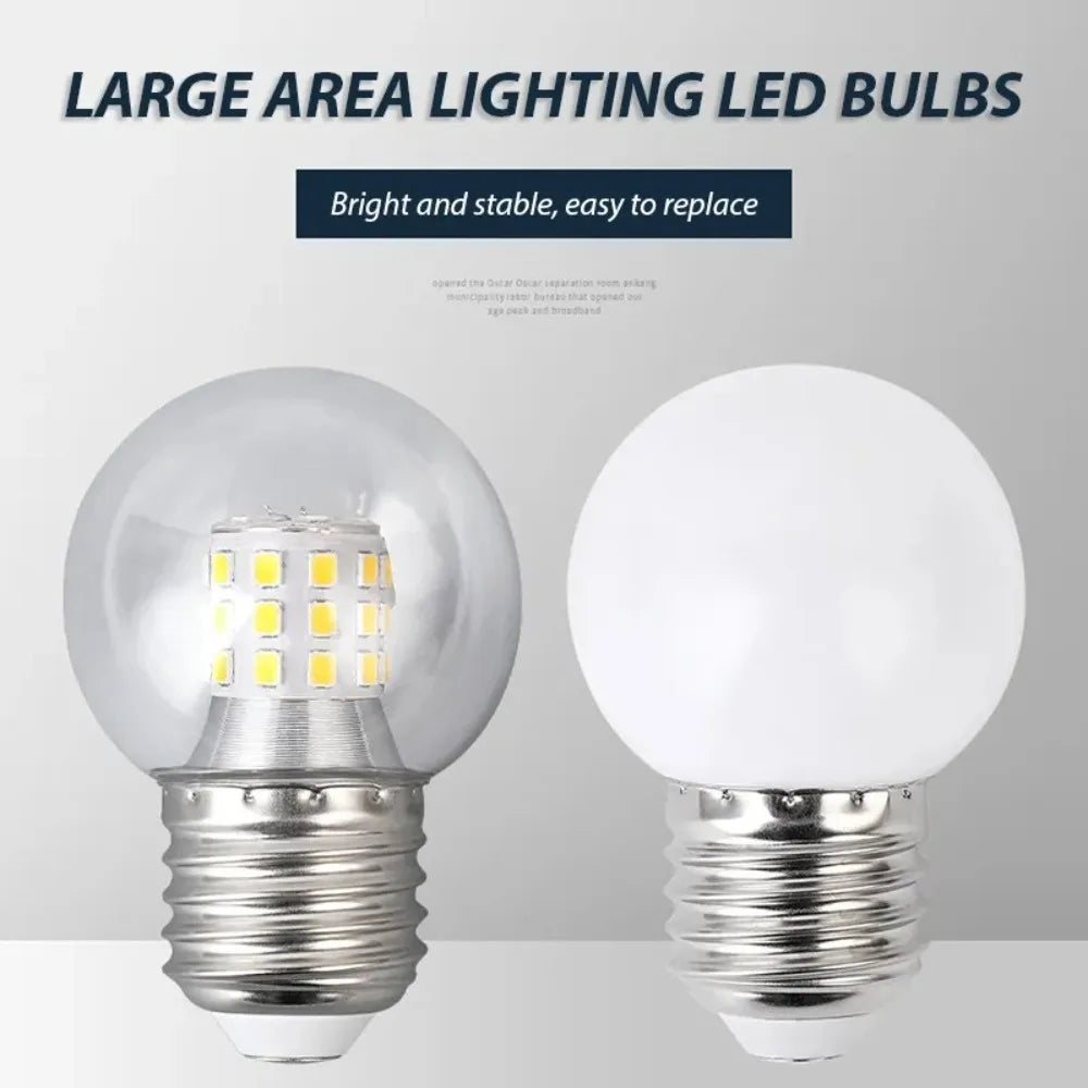 G45 LED Globe Bulb Lamps AC 220V E27 Led Magic Bean Bulb 5W 7W 9W Lamp Spotlight Light Clear Glass Bulb Table Lamp Bulbs