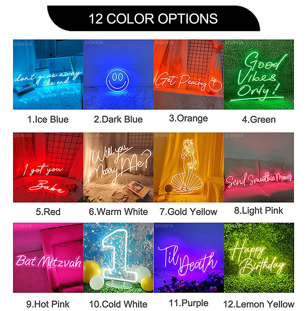 Champagne Neon Light Sign LED Wall Room Home Party Bar Cabaret Birthday Wedding Decoration Wall Hanging LED Neon Sign Night Lamp