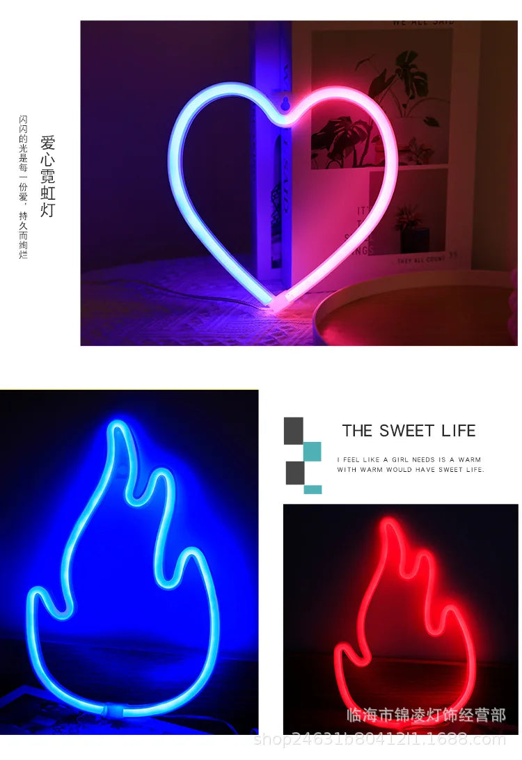 LED Neon Guitar Night Light Wall Hanging Neon Sign for Kids Room Home Party Bar Wedding Decoration Christmas Gift Neon Lamp