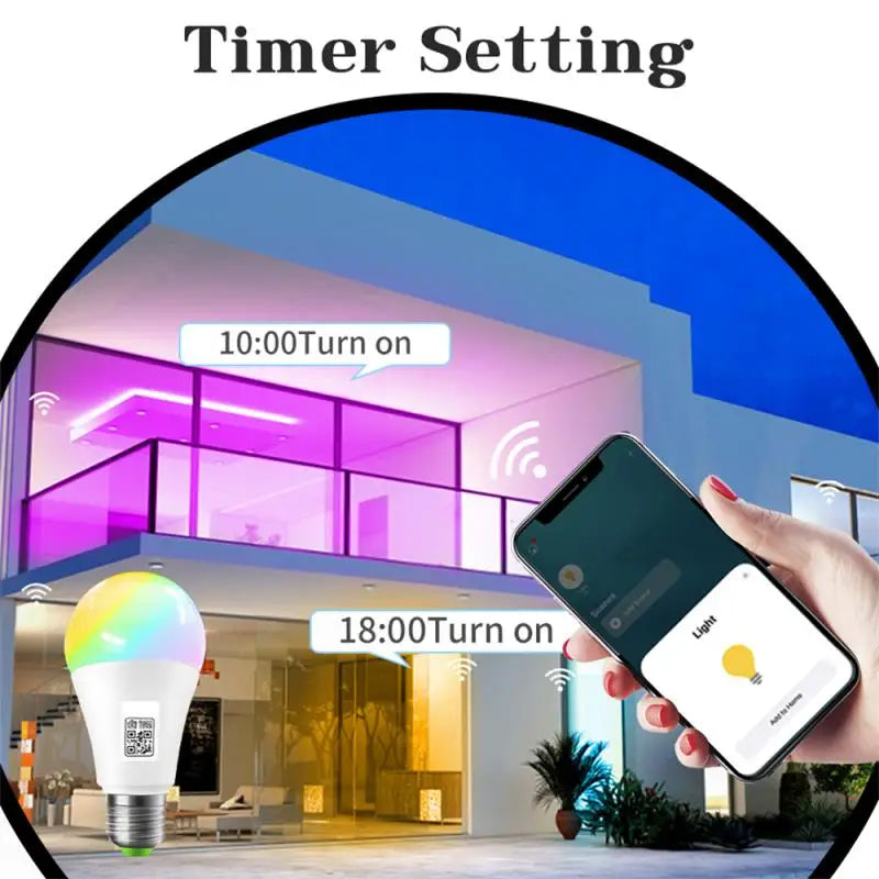 Rgb Cw 15w Smart Home Integration High-quality Energy-efficient Highly Sought-after Smart Led Bulb With Siri Voice Control
