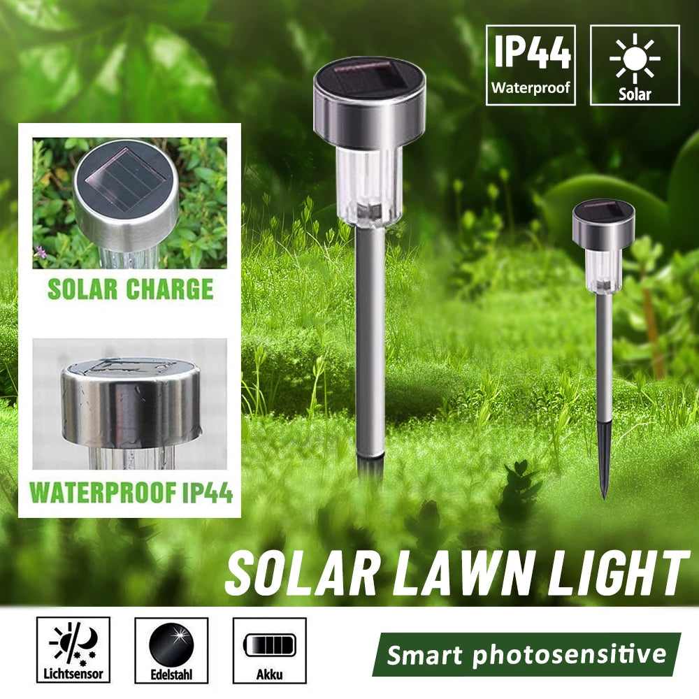 1~10PCS Solar Garden Light Outdoor Solar Powered Lamp Lanter Waterproof Landscape Lighting For Pathway Patio Yard Lawn