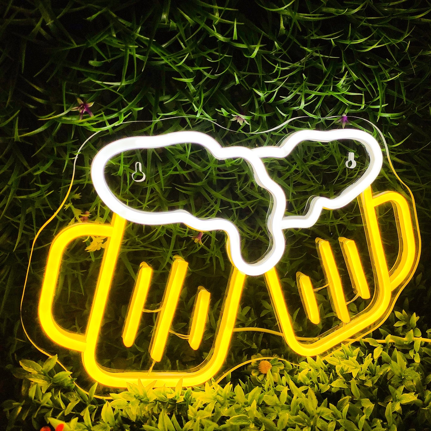 Beer Cheers Neon Sign Led Sign for Wall Decor Beer Man Cave Bar Home Pub Party Club Restaurant Shop Sign Bar Lights Wall Decor