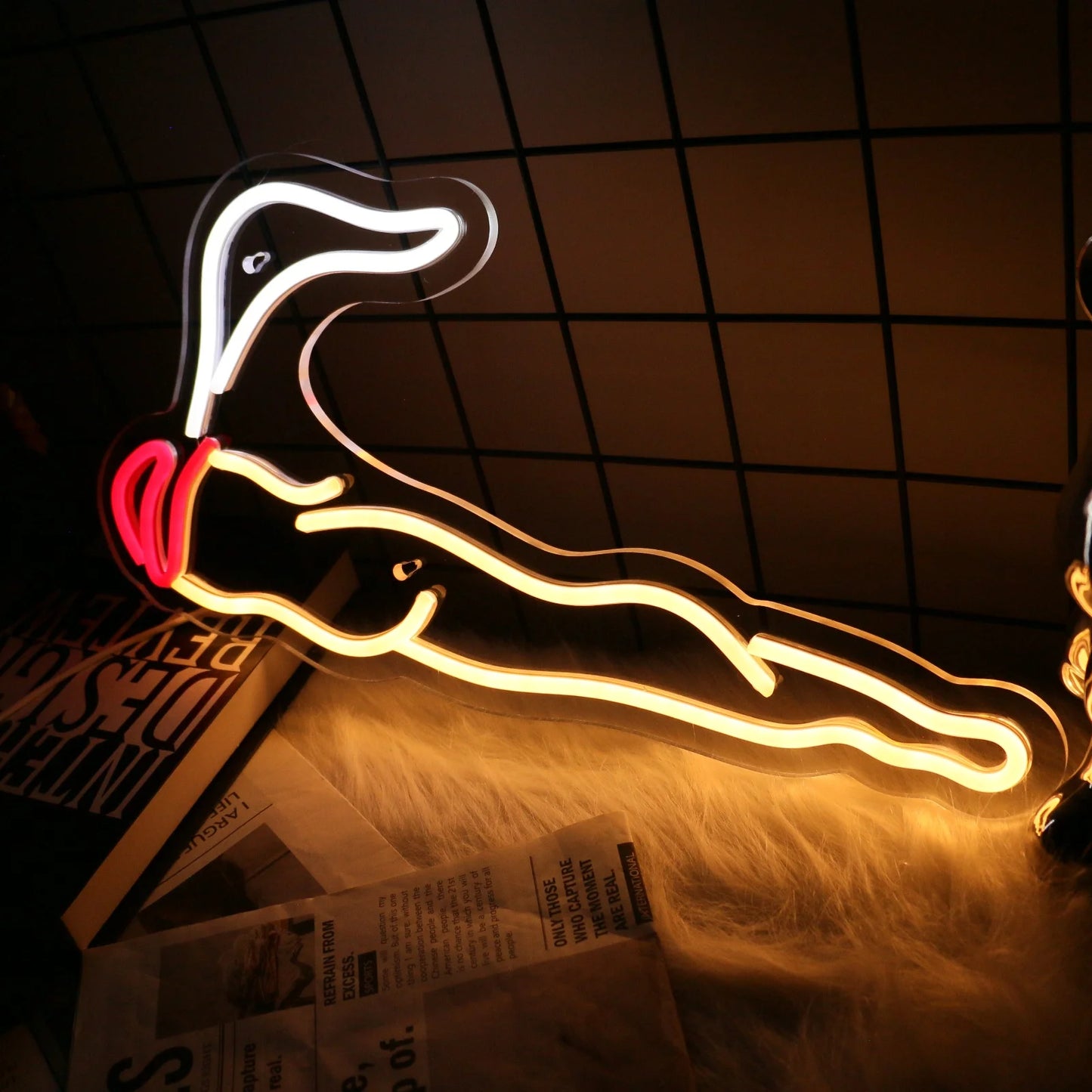 UponRay Led Neon Sign, for Wall Decor Unique Night Light for Boys Stoner Gifts Living Bedroom Room Shop Hotel Bar Party Supplies