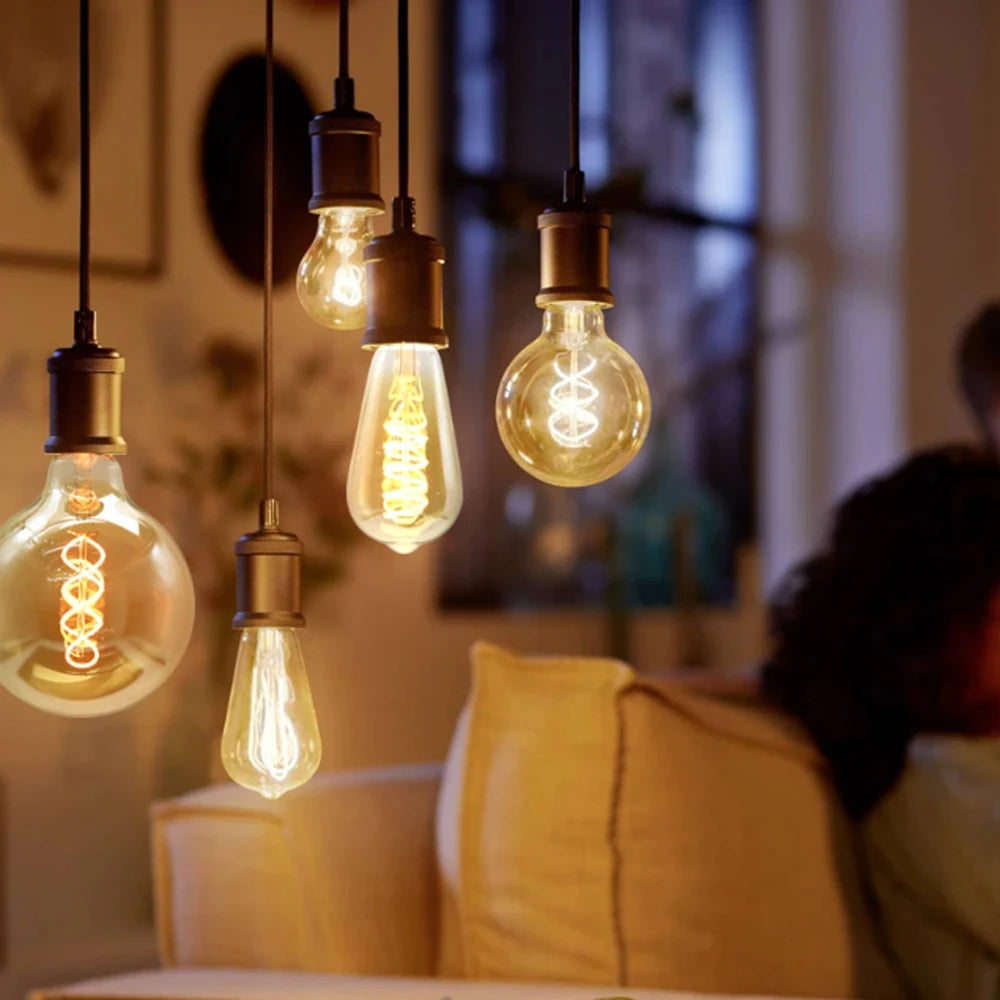 Retro Edison E27 E14 LED Light Bulb 220V Diamond Love ST64 A60 G80 G95 G125 T185 Vintage Glass Bulb Lamp For Home Decor Lighting