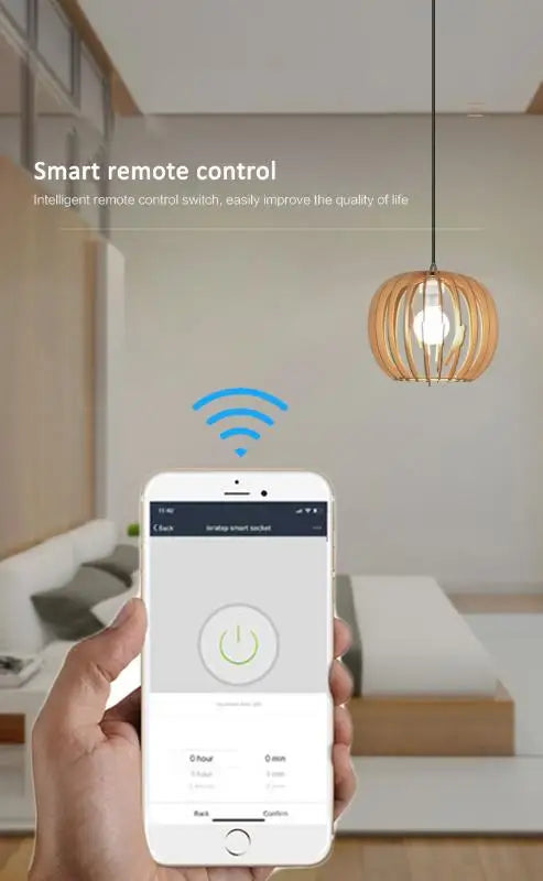 WiFi Smart Light Bulb Adapter Lamp Holder Base AC Smart Life/Tuya Wireless Voice Control With Alexa Google Home E27 E26 65-265V
