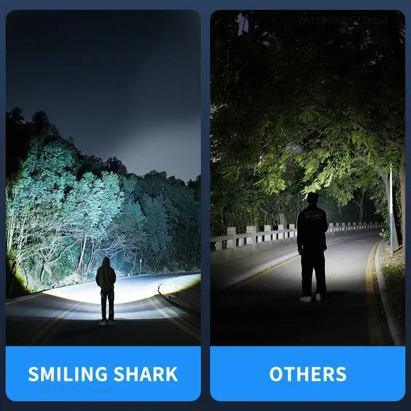 Xiaomi Outdoor Flashlight Portable Strong Light Variable Focus with Floodlight Side Lights Mini Flashlight Lamp High Brightness