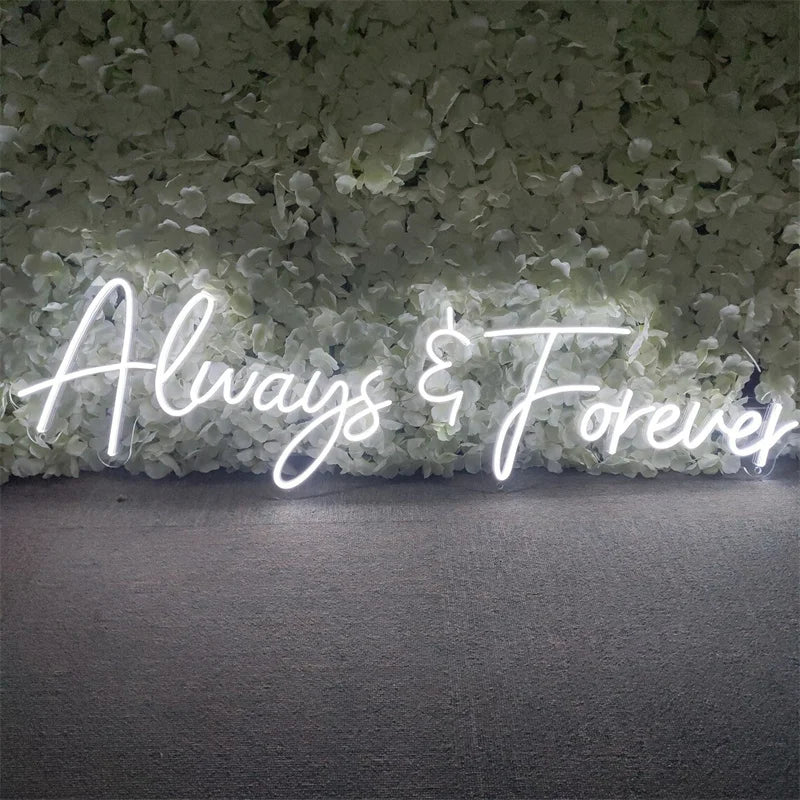 It Was Always You Neon Signs LED Wedding Boda Party Romantic Sign Lights Bedroom Room Decor Art Wall Oh Baby Decoration Lamp