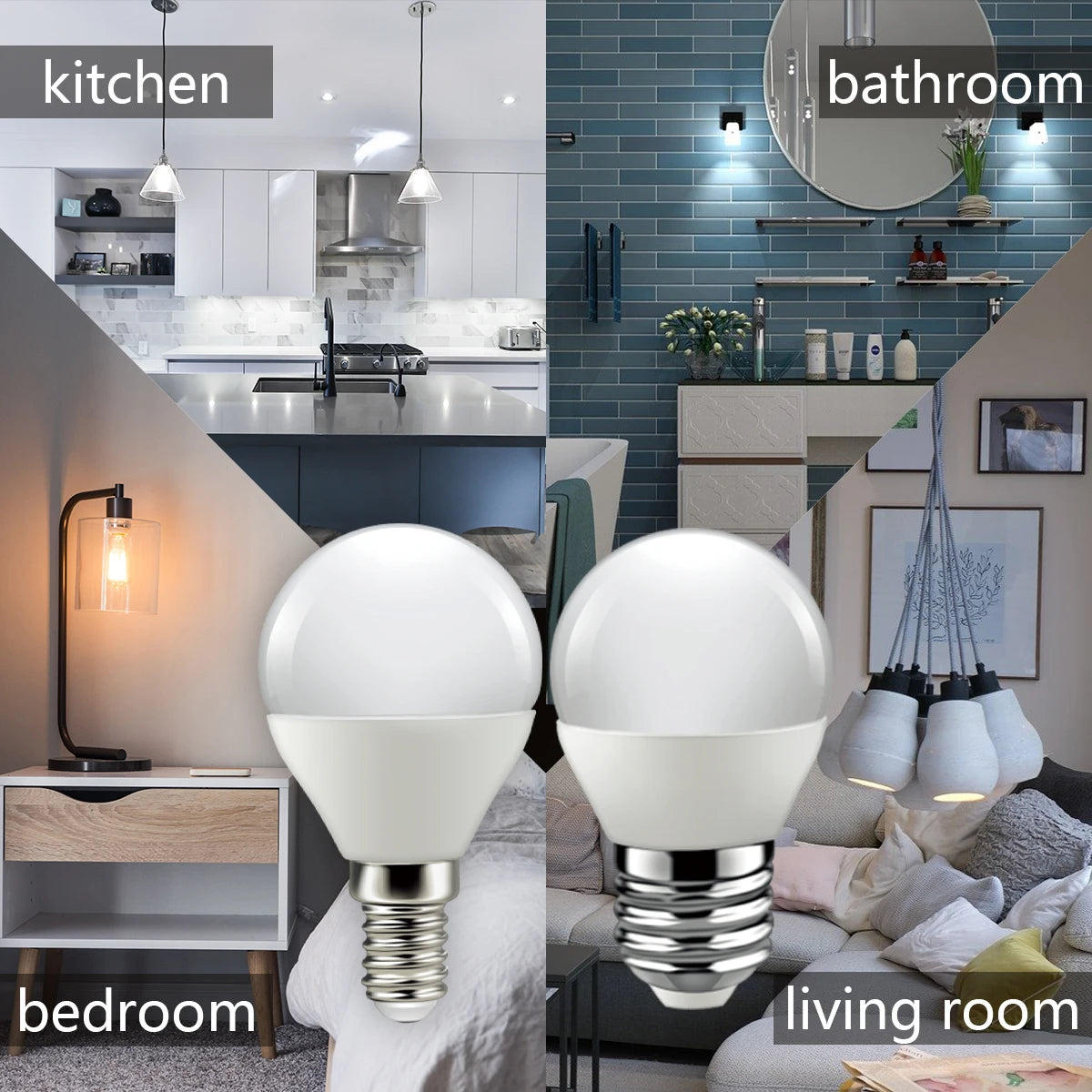 6Pcs G45 Led Golf Bulb 3W-7W E14 E27 B22 AC220V Warm White 3000K Daylight 4000K Cold White 6000K Lamp Light For Home Decoration