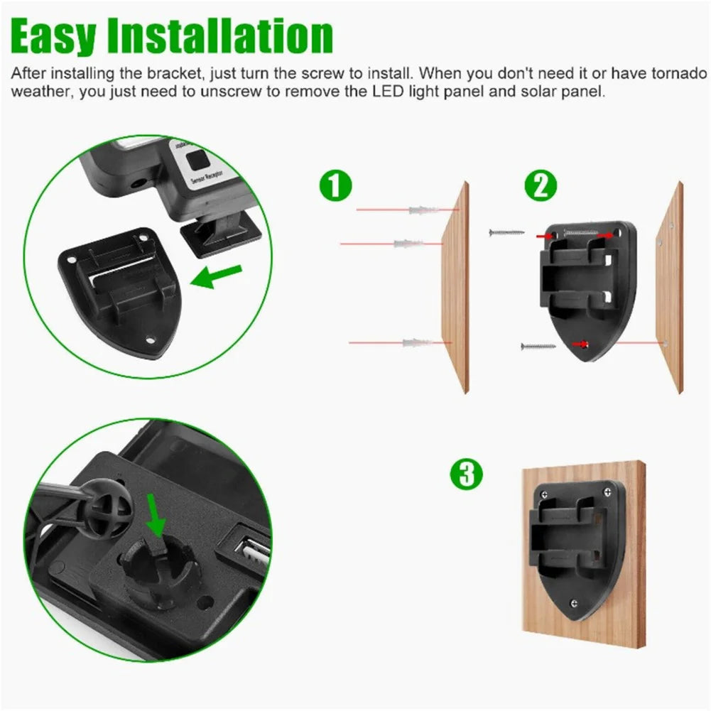 Usb Solar Street Lights Outdoor Solar Lamp Waterproof Motion Sensor Security Lighting For Garden Patio Path Yard