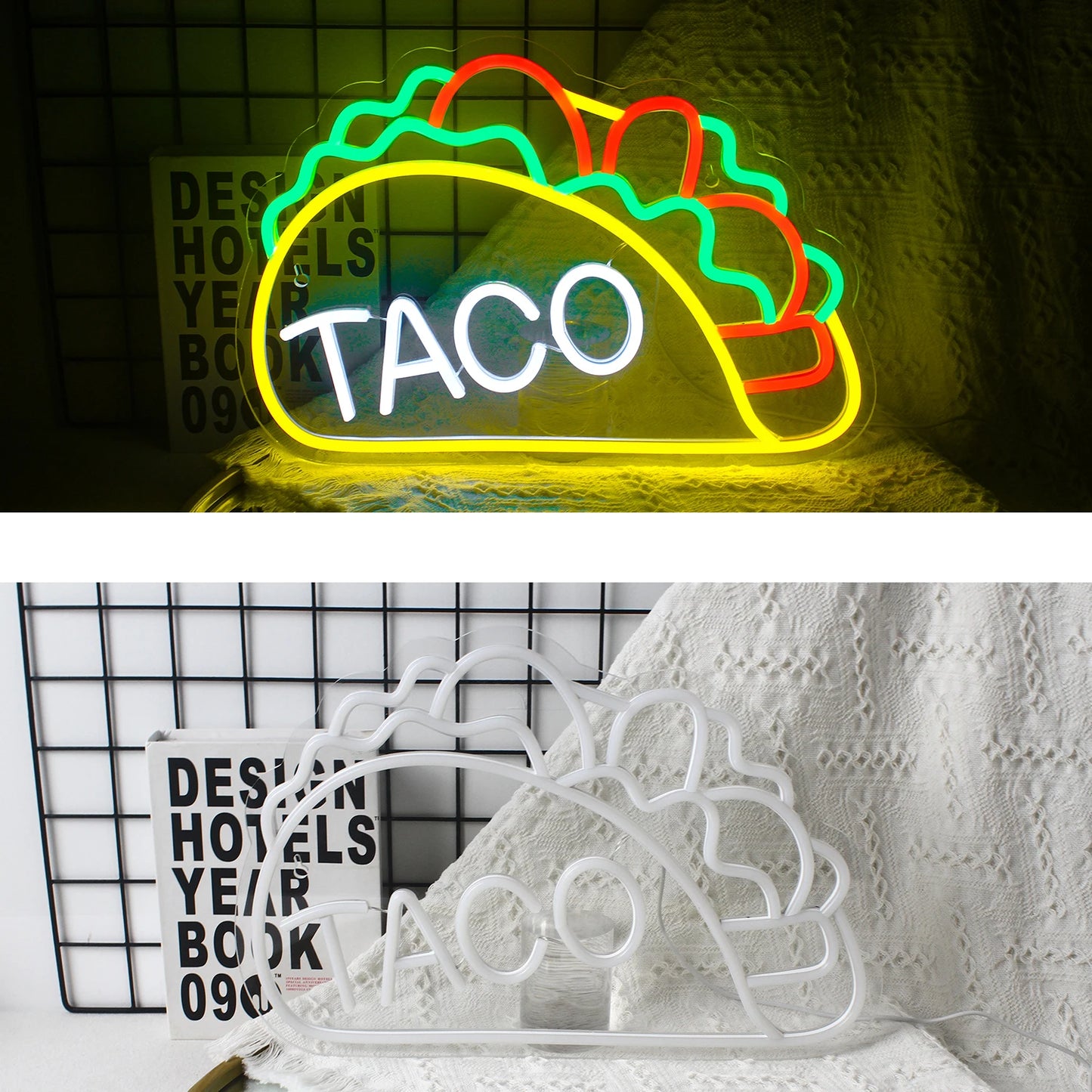 Fast Food Restaurant Neon Wall Art Decoration Hot Dogs Tacos BBQ Room Decor For Party Decoration Commercial Street Shop Lighting
