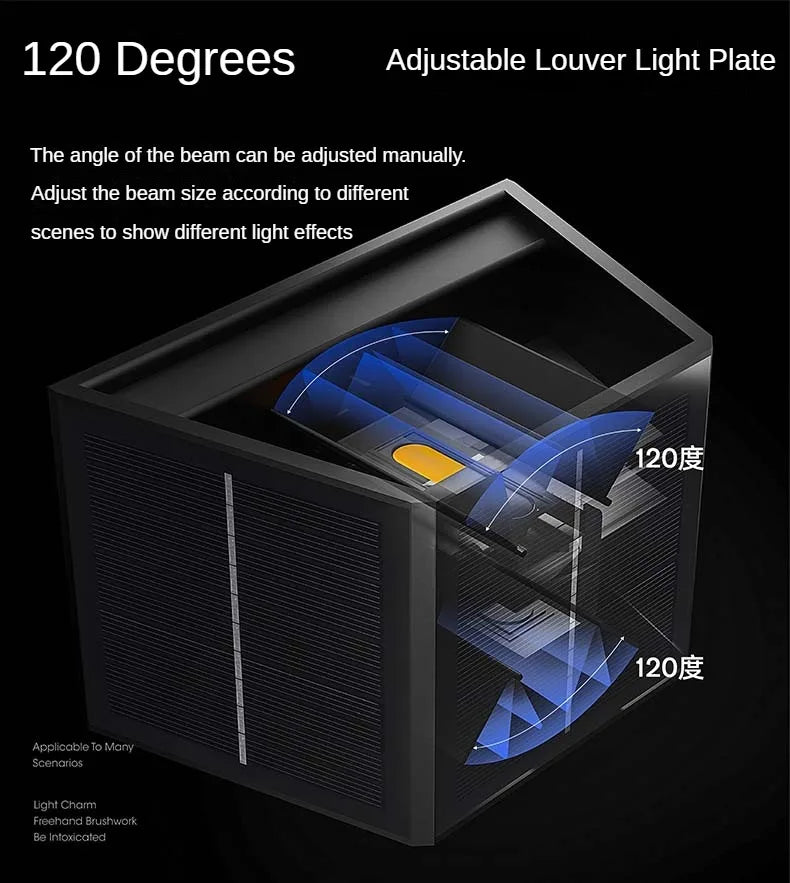 External Solar Lights Outdoor Wall Washer Sconce Facade Lamp Porch LED Light Decor Garden Solar Lighting Decoration Luminaire