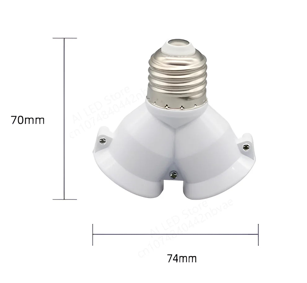 E27 LED Bulb Lamp Holder 3 in 1/4 in 1/5 in 1/ 6 in 1 85-265v E27 Base Socket Splitter LED Lamp Socket Light Bulb Adapter Holder
