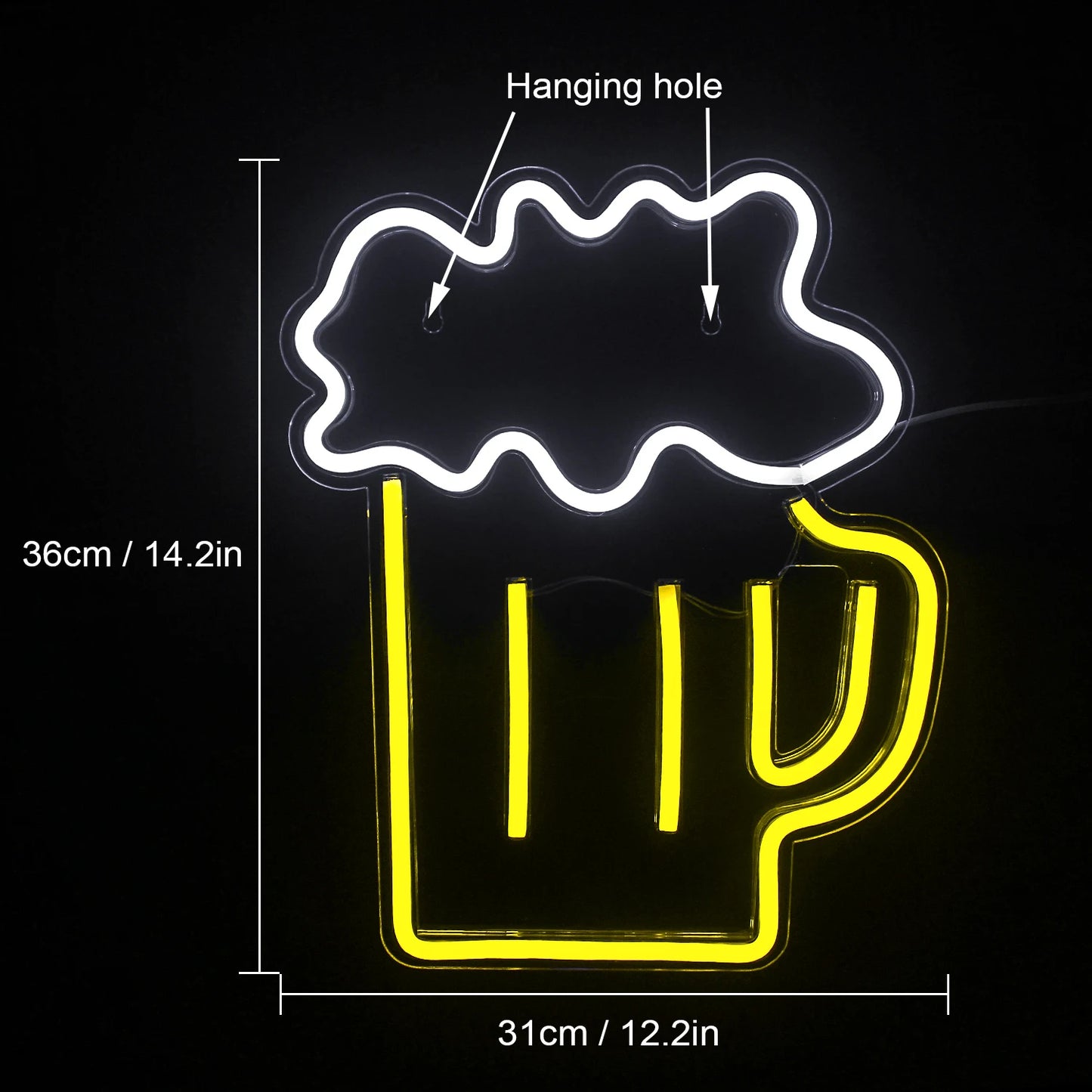 Beer Time Led Neon Sign Shop Bar Restaurant Hotel Decorative Light Neon Bedroom Wall Kitchen Personalized Decor Night Light USB