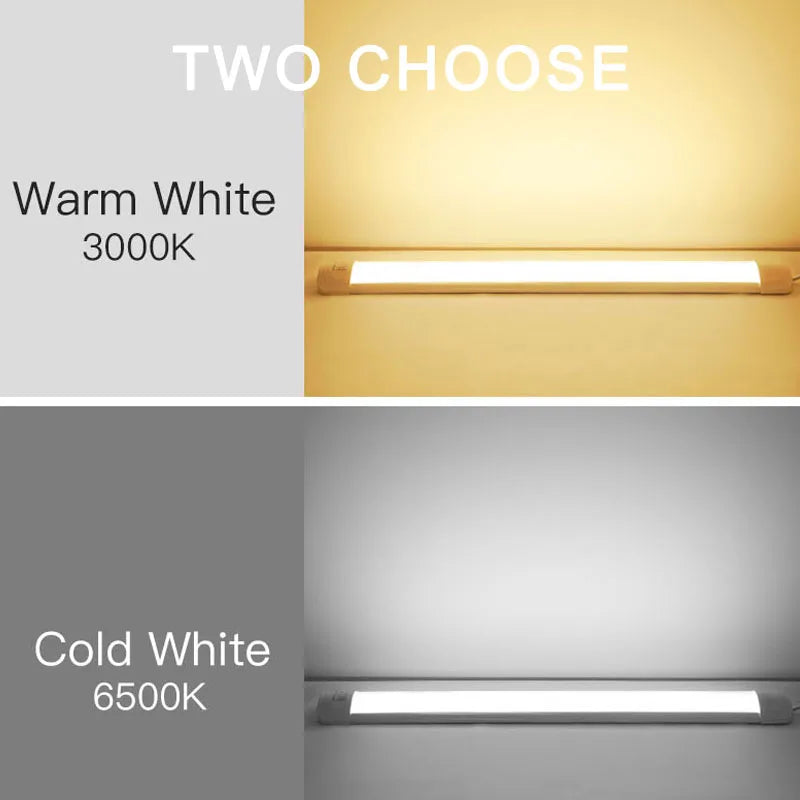 LED Kitchen Cabinet Lamps 220V 110V Led Lights Strip Lighting Fixture 10W 20W 30/50CM For Bedroom Closet Kitchen Lamp Tube Bar