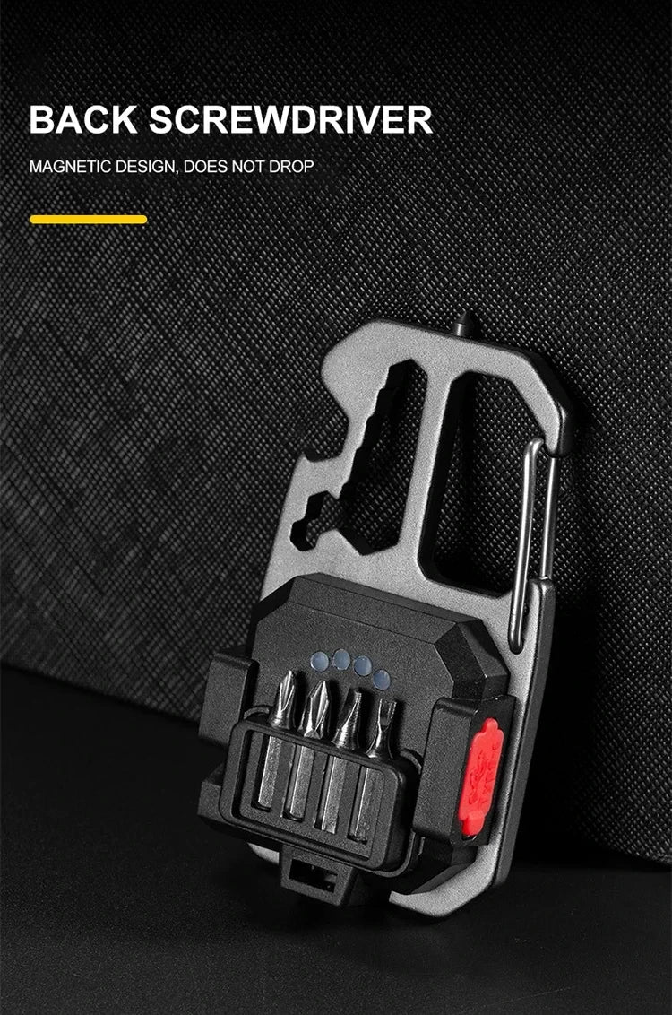 Xiaomi MIJIA LED Keychain Flashlight Outdoor Camping COB Work Light Emergency Lighting With Window Hammer Bottle Opener Lamp