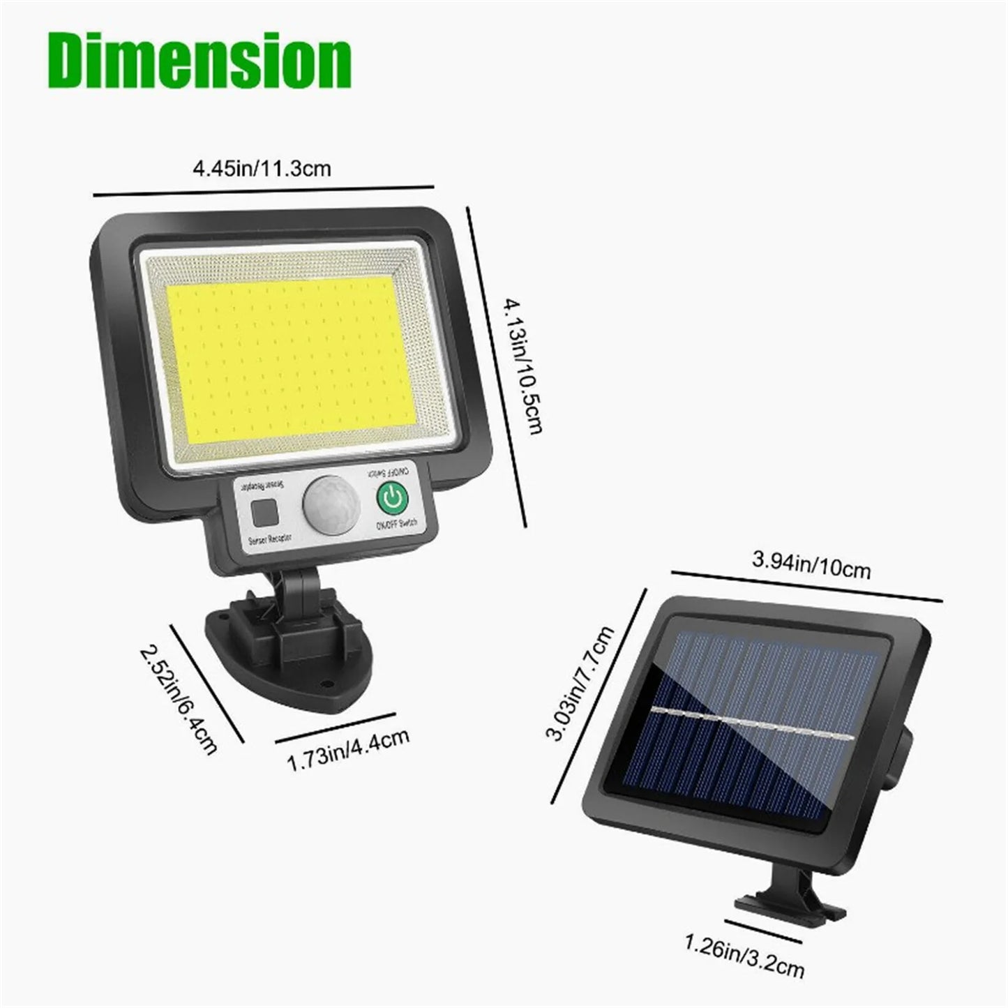 Usb Solar Street Lights Outdoor Solar Lamp Waterproof Motion Sensor Security Lighting For Garden Patio Path Yard