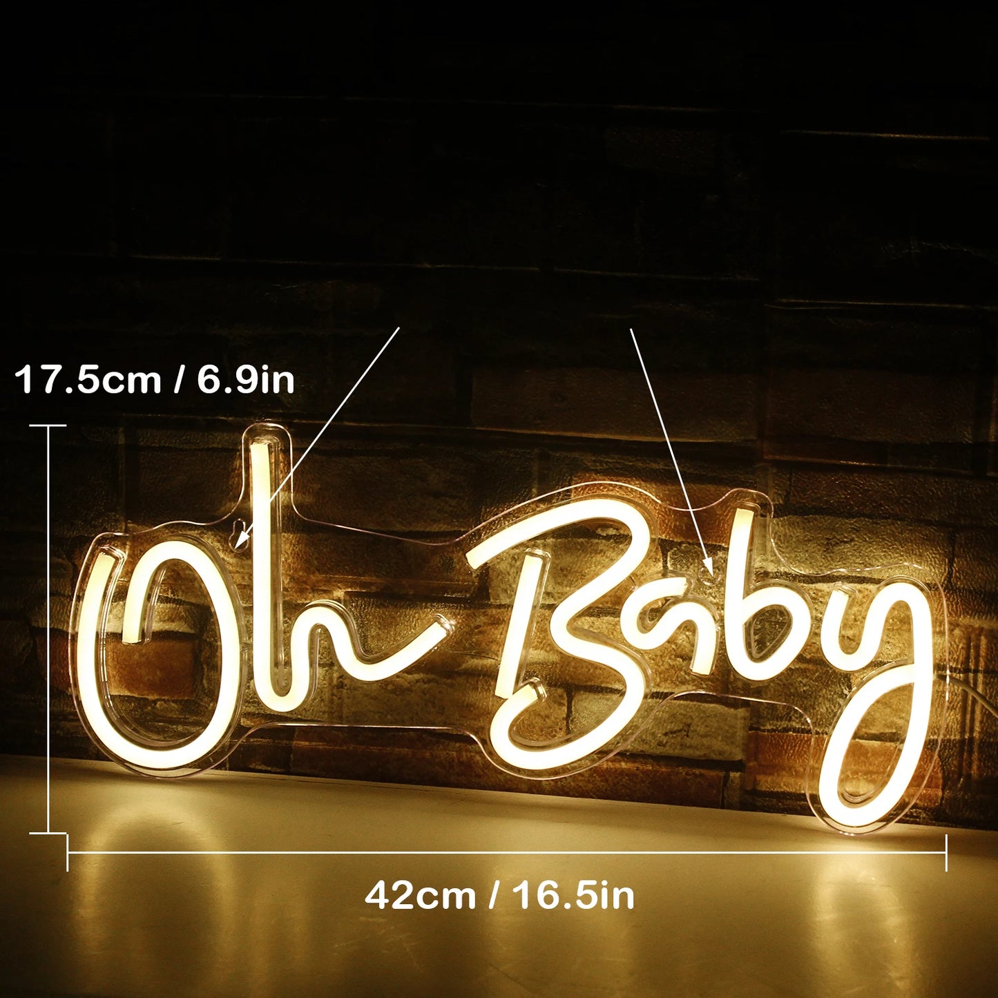 It Was Always You Neon Signs LED Wedding Boda Party Romantic Sign Lights Bedroom Room Decor Art Wall Oh Baby Decoration Lamp