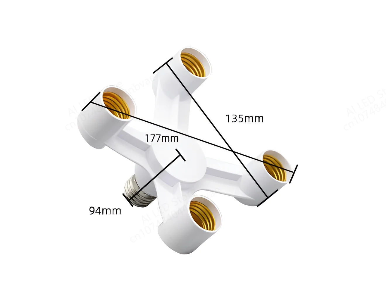 E27 LED Bulb Lamp Holder 3 in 1/4 in 1/5 in 1/ 6 in 1 85-265v E27 Base Socket Splitter LED Lamp Socket Light Bulb Adapter Holder