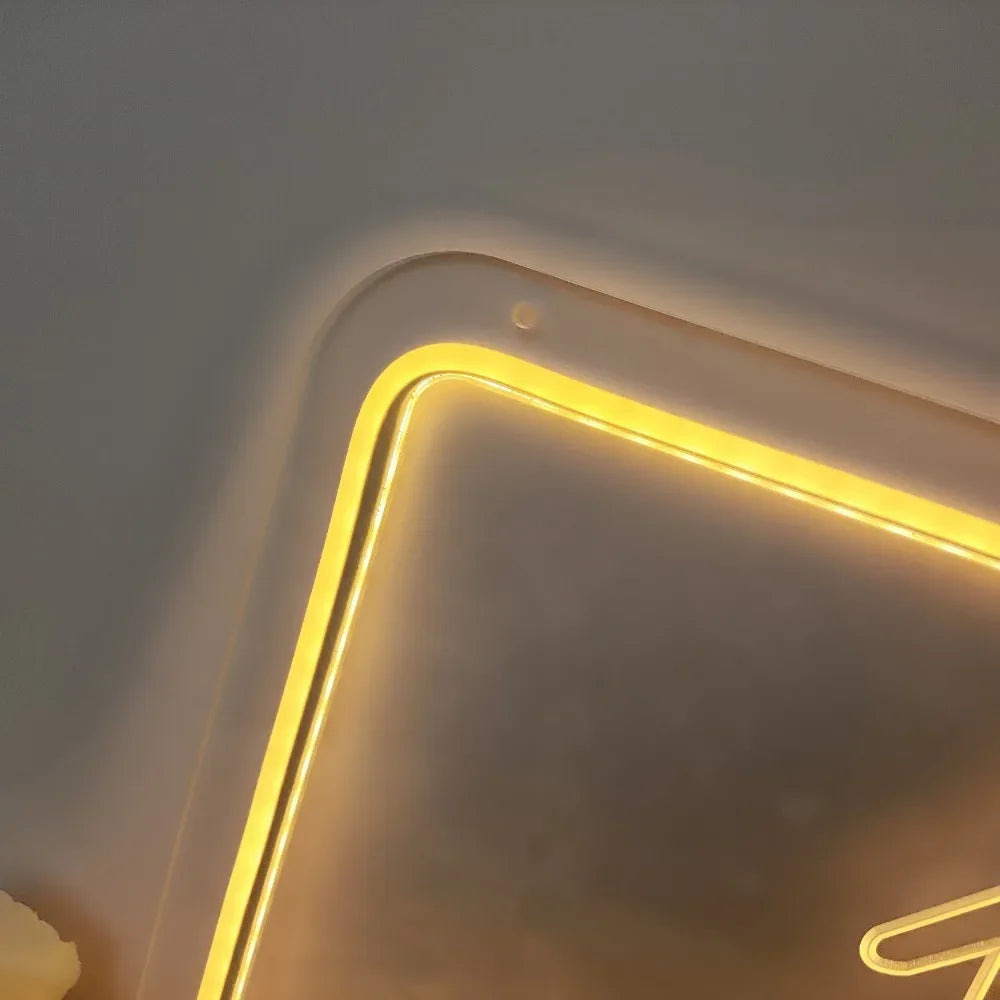 3D Carve Neon Sign Personalised LED Neon Light Basement Sign Wall Decoration Decors Aesthetic 12 Colors with Dimmer Switch