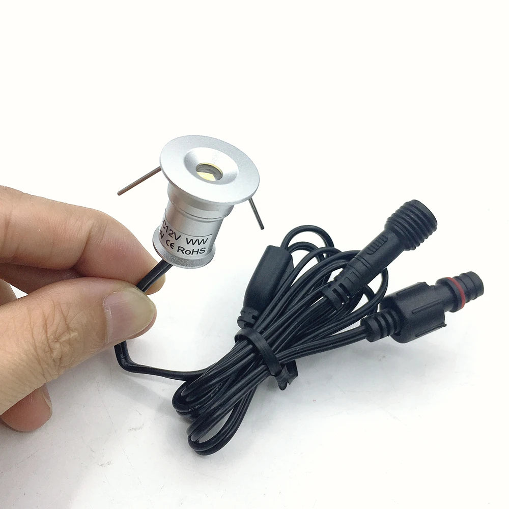 1W Recessed Underground LED Lights IP67 Waterproof Underground Lamp DC12V Outdoor Garden Stair Spot Light with Driver 110V 220V