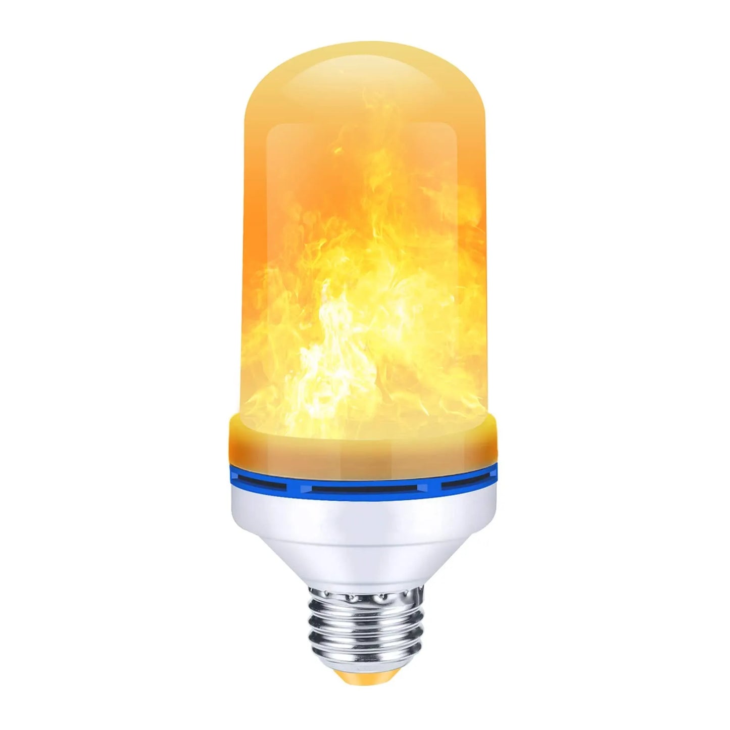 LED E27 Flame Bulb Fire lamp Corn Bulb Flickering Blue Circle LED Light Dynamic Flame Effect 12W 110V-220v for Home Lighting