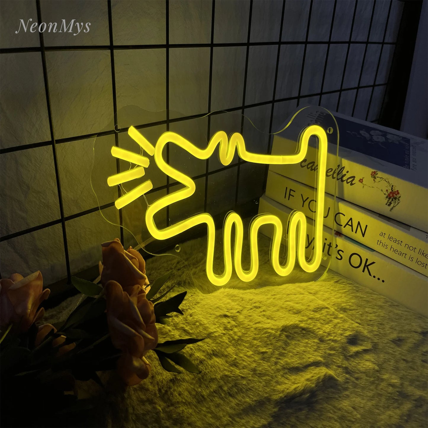 Barking Dog Neon Sign Pet Shop Decor Led Light Birthday Gift for Pet Lover Neon Kids Bedroom wall Art Decor Acrylic Neon Signs