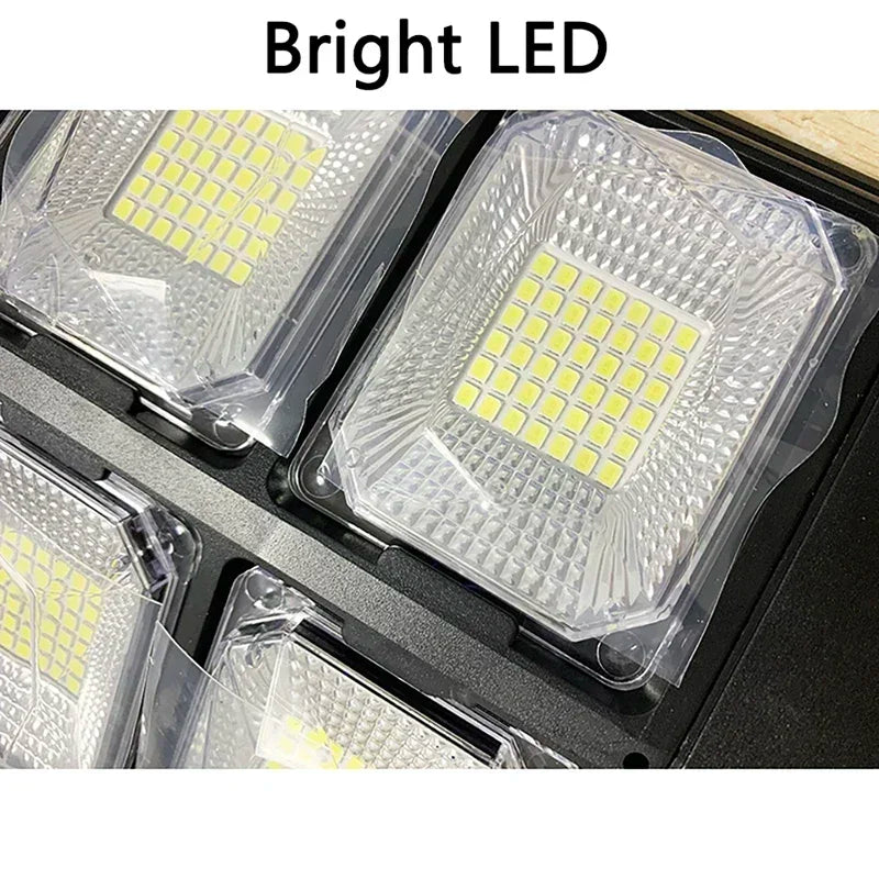 Super Large Solar Street Light Outdoor Human Motion Sensor Waterproof Ultra Wide 3 Modes Induction Wall Lamp for Yard Garden