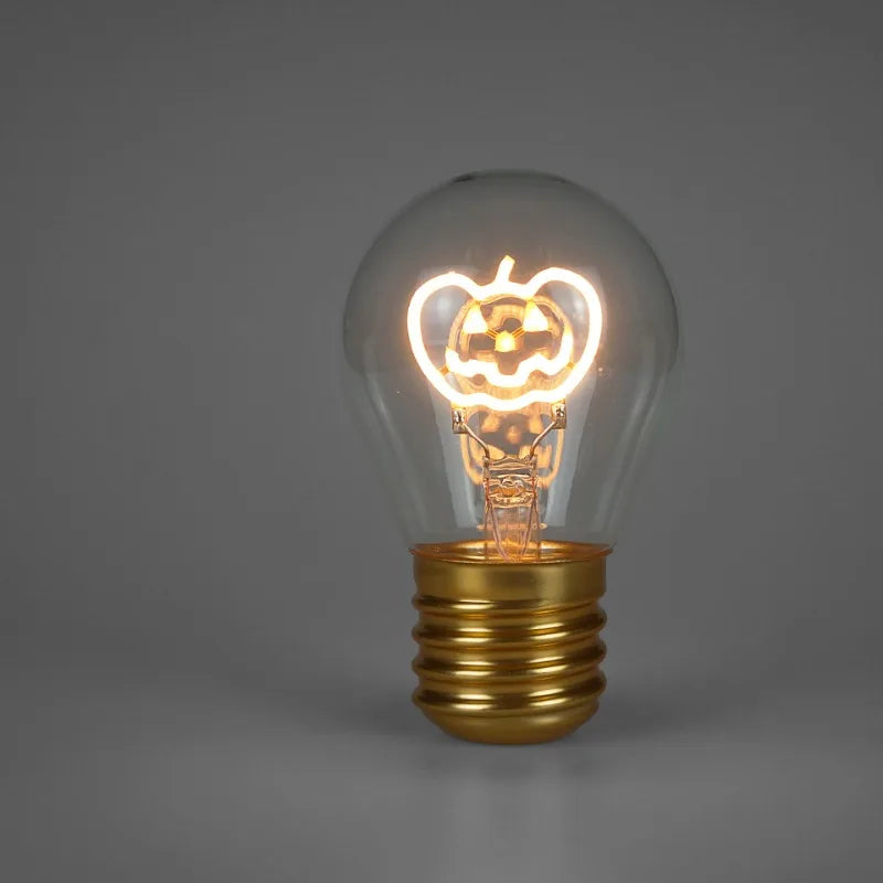 Edison A70 5V Decorative Lamp Led Vintage Tungsten Christmas Gift Cartoon Plastic Art Decorative Light Type-C Rechargeable Bulb