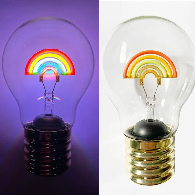Edison A70 5V Decorative Lamp Led Vintage Tungsten Christmas Gift Cartoon Plastic Art Decorative Light Type-C Rechargeable Bulb
