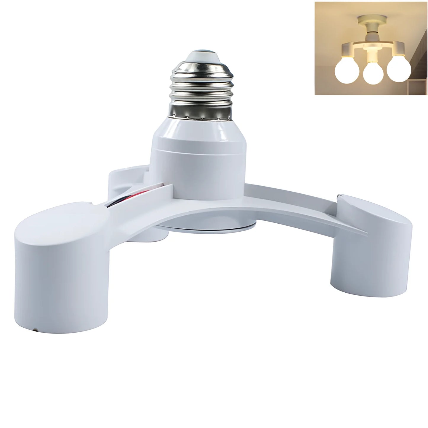 E27 LED Bulb Lamp Holder 3 in 1/4 in 1/5 in 1/ 6 in 1 85-265v E27 Base Socket Splitter LED Lamp Socket Light Bulb Adapter Holder