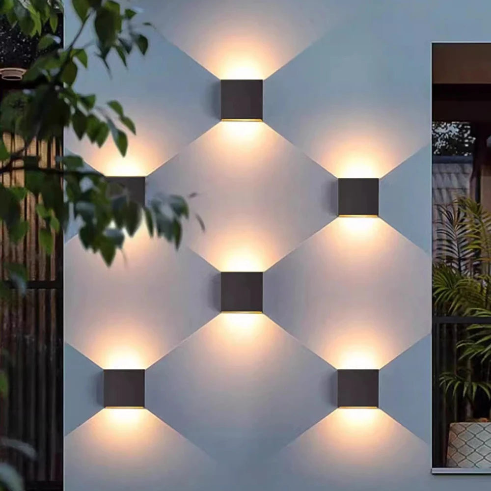Led Wall Lamp Outdoor Indoor Waterproof IP 65 Surface Mounted Modern Simple LED Up and Down Wall Light Porch Garden 12W AC85-265