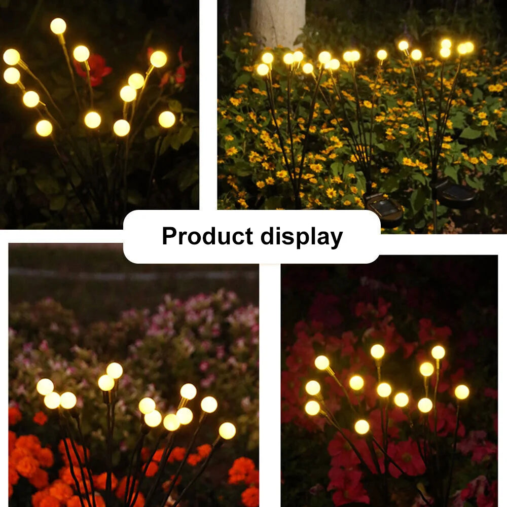 8/10LED Solar Light Outdoor Waterproof Garden Decoration Landscape Lights Firefly Garden Lamp Courtyard Garden Decor