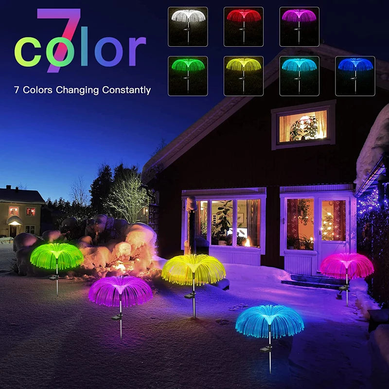 Solar LED Firework Fairy Lights Outdoor Garden Decoration Lawn Pathway Lights For Patio Yard Party Christmas Wedding Decor