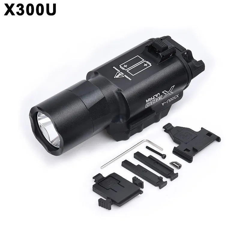 WADSN Metal Tactical X300U X300 Ultra XH35 X300UH-B Pistol Light Hunting Scout Strobe Flashlight Accessories Fit 20mm Rail