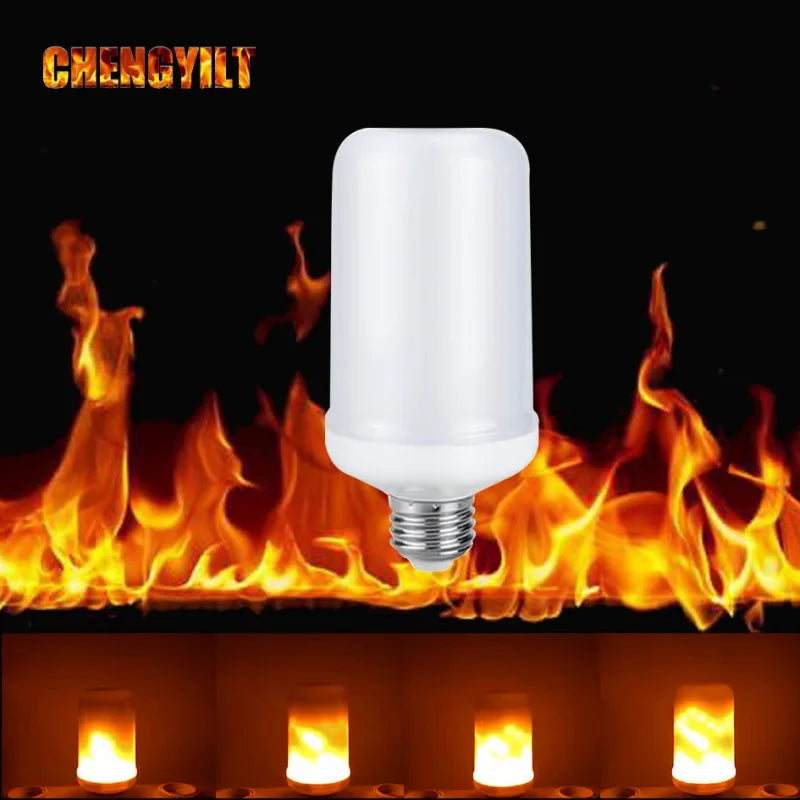 The latest E27 LED flame bulb Fire E14 Corn bulb Flicker LED light Dynamic flame effect 3W 5W 9W 85V-265V for home lighting