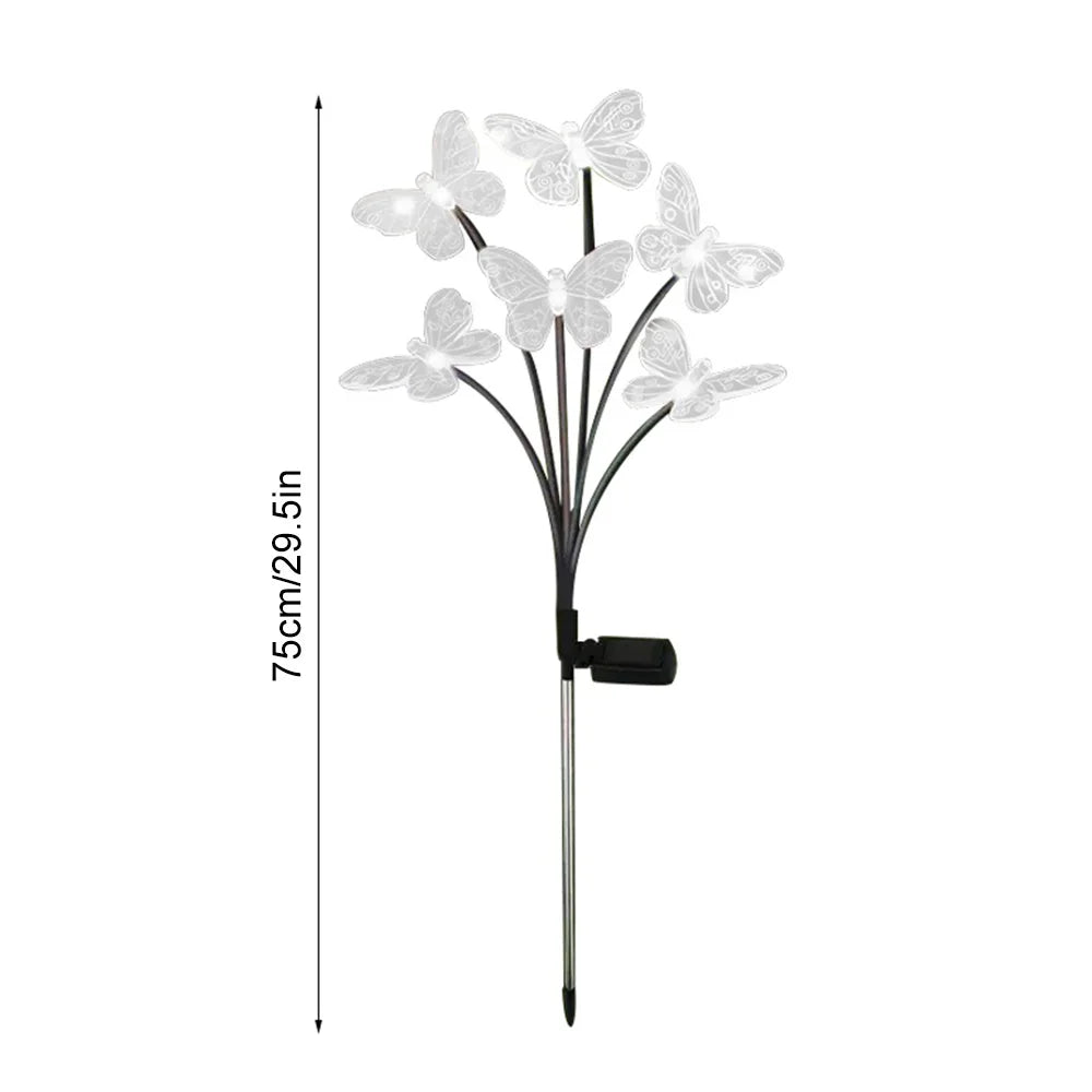 Solar Outdoor LED Lights Outdoor Waterproof Garden Landscape Lawn Light Butterfly Lights Lamp LED Home Decor Lamp 6/8/10heads 조명