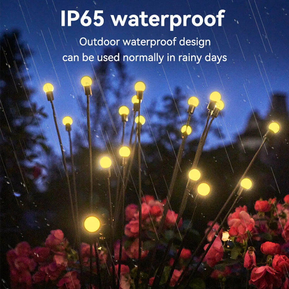 8/10LED Solar Light Outdoor Waterproof Garden Decoration Landscape Lights Firefly Garden Lamp Courtyard Garden Decor