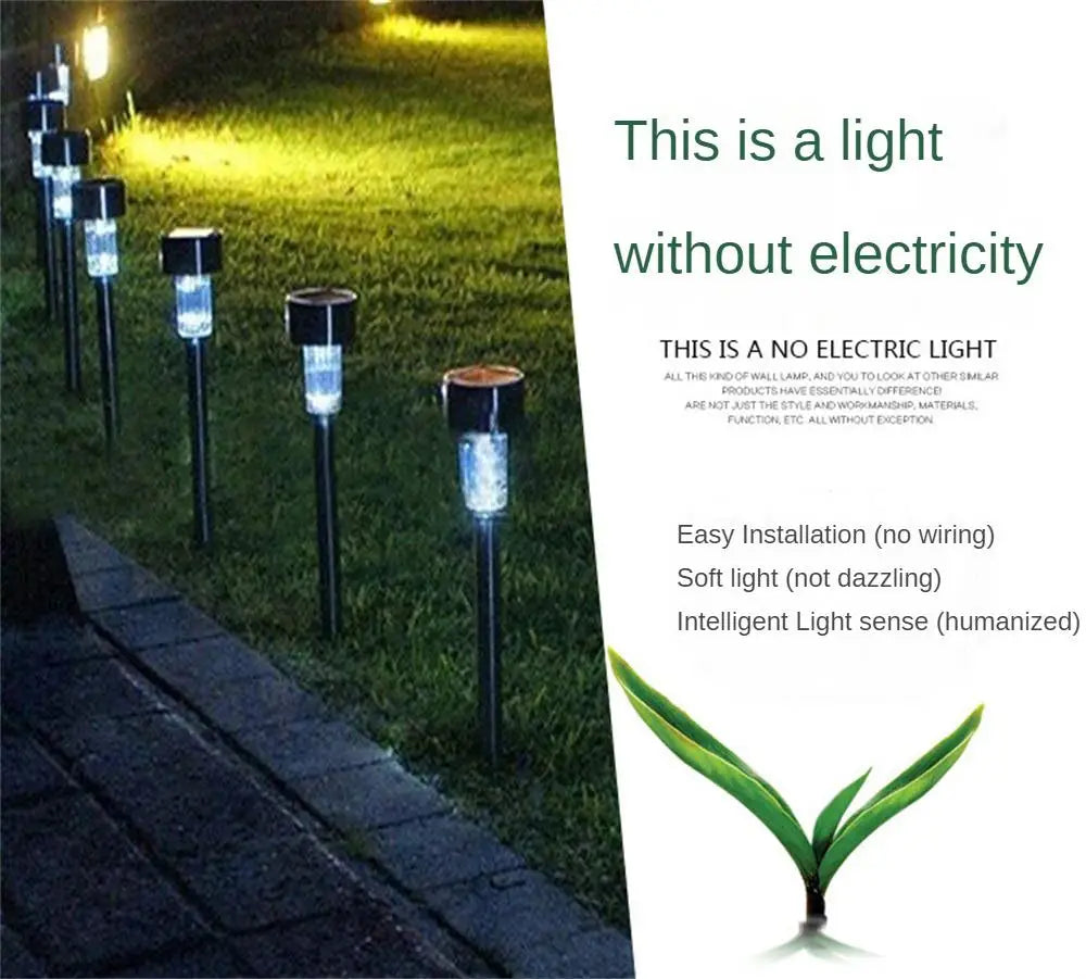 1~10PCS Solar Garden Light Outdoor Solar Powered Lamp Lanter Waterproof Landscape Lighting For Pathway Patio Yard Lawn