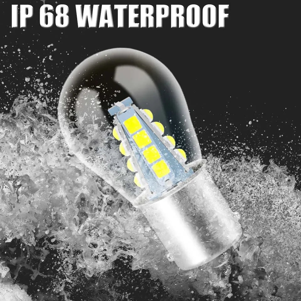8/16 3030 chips led P21 5W bay15d car light S25 1157 auto vehicle reverse turning signal bulb lamp DRL white 6000K 12v 24v