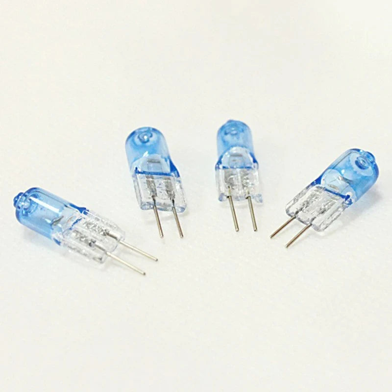 10PCS Mini DC 12V 20W Mini G4 Halogen Light Bulb Super Bright Warm White Tungsten JC Type for Crystal Chandelier Capsule Lamp