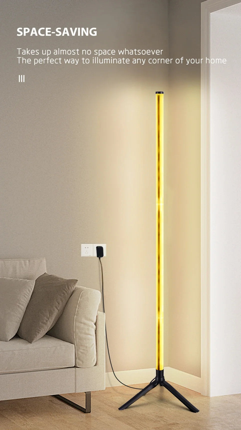 LED Floor Lamp Living Room RGB+WW+CW for Room Decoration USB Power Supply Nordic Houses Decoration RGB Atmosphere Floor Lights