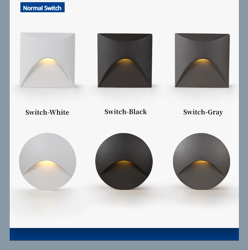 3W Stair Light Indoor Motion Sensor Step Light Aisle Corridor Sensor Night Light AC85-265V Waterproof IP65 Wall Light