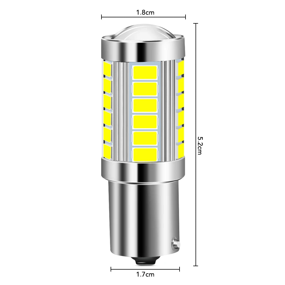 2pcs 1156 BA15S P21W LED Car Tail Bulb Brake Lights for Ford Focus MK2 MK3 ST RS Ecosport Ranger C-Max S-Max Fuga Escape Fiesta