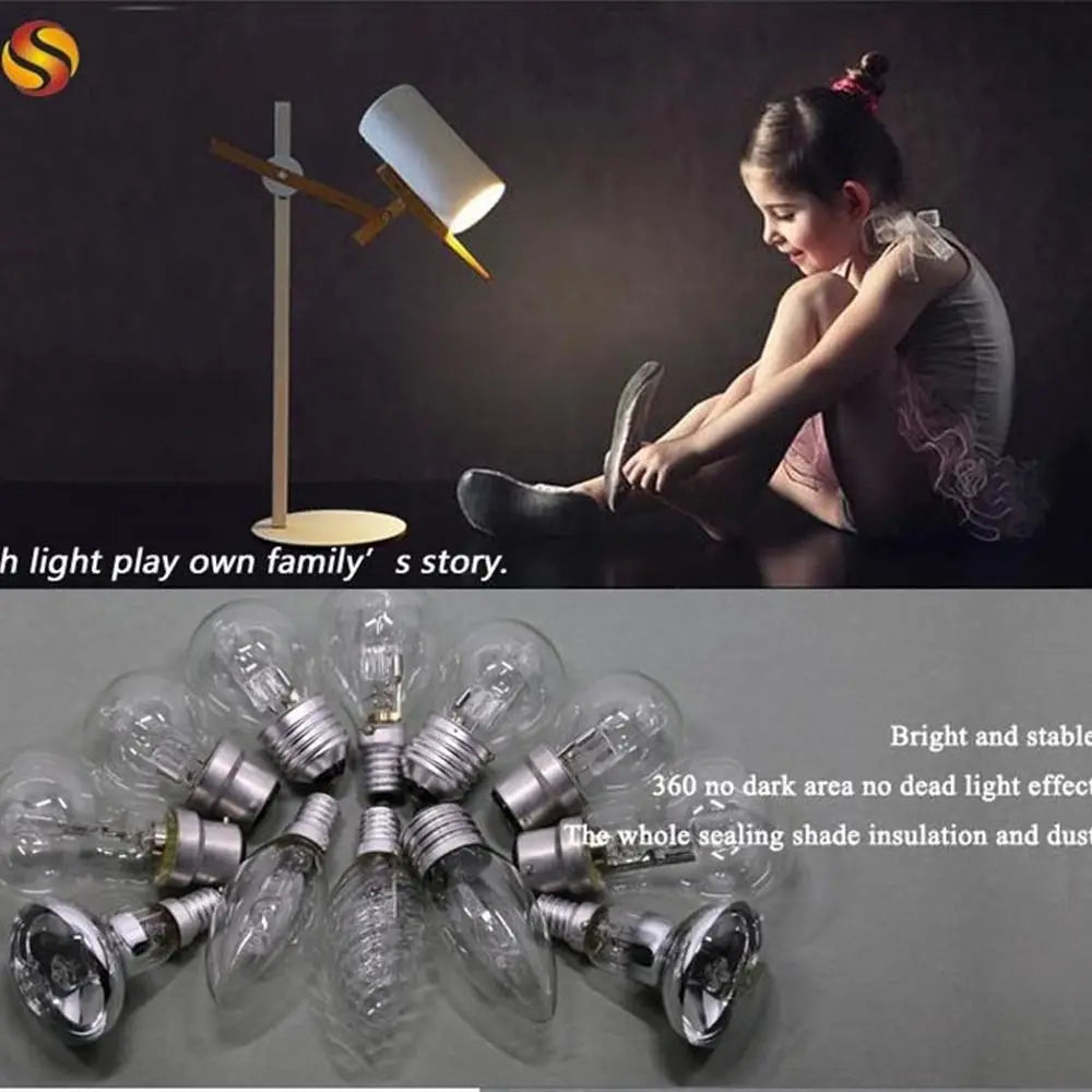 E27 Halogen Bulbs eye protection A55 Downlight Spot candles pointed bulbs 28W-100W Light Lamps Outdoor
