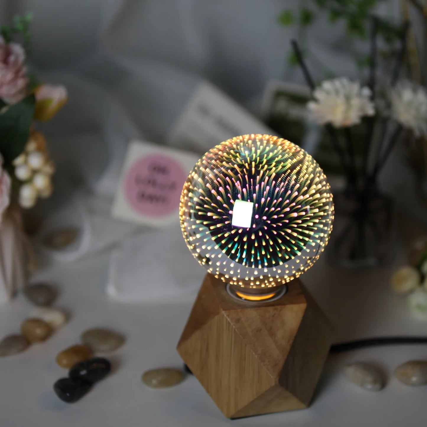 TIANFAN Vintage Led Bulb G95/G30 Edison Bulb 4W 3D Effective AC85-265V E27 Firework Decorative Light Bulb Yellow Warm